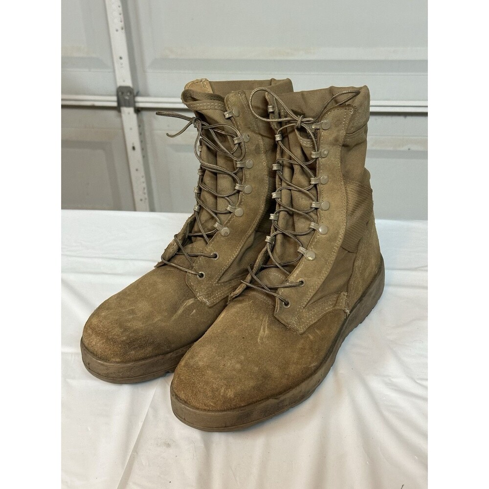 McRae Footwear Desert Tan Leather Combat Military Work Boots Men’s Size 14 R